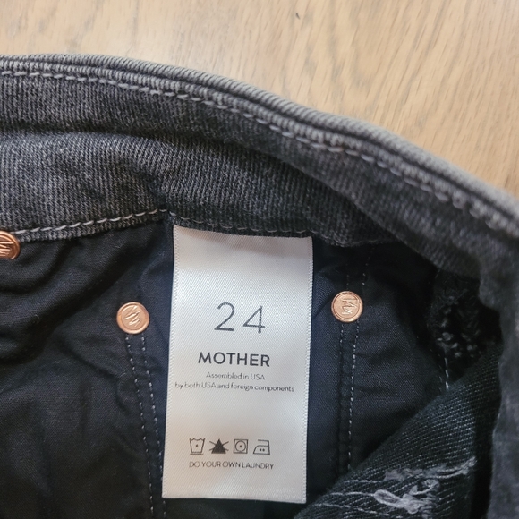 Mother The Looker Ankle Fray Jeans Size 24 - Picture 6 of 7